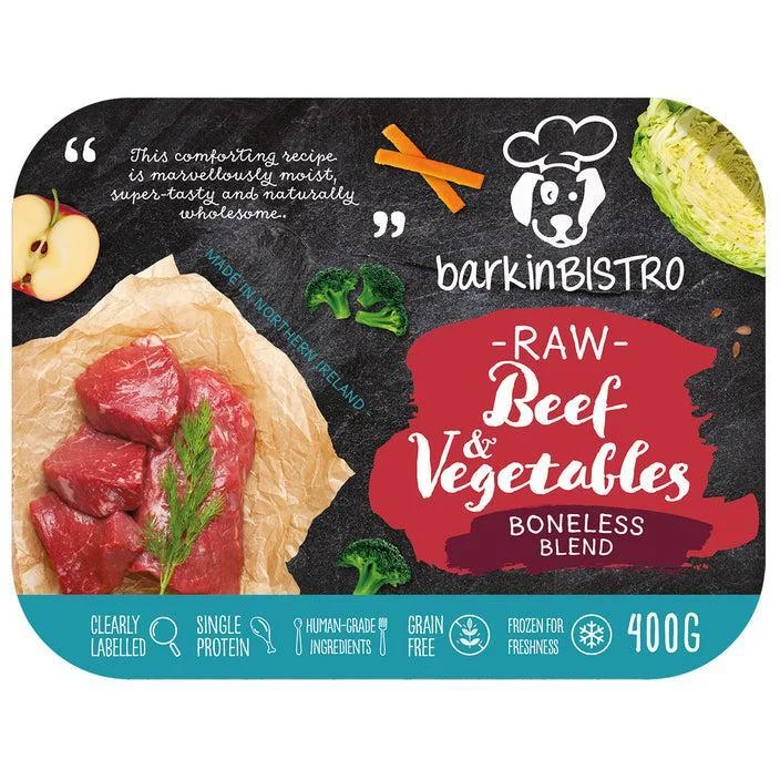 - Dog food discountsBarkin Bistro Raw Dog Food Boneless Beef and Veg